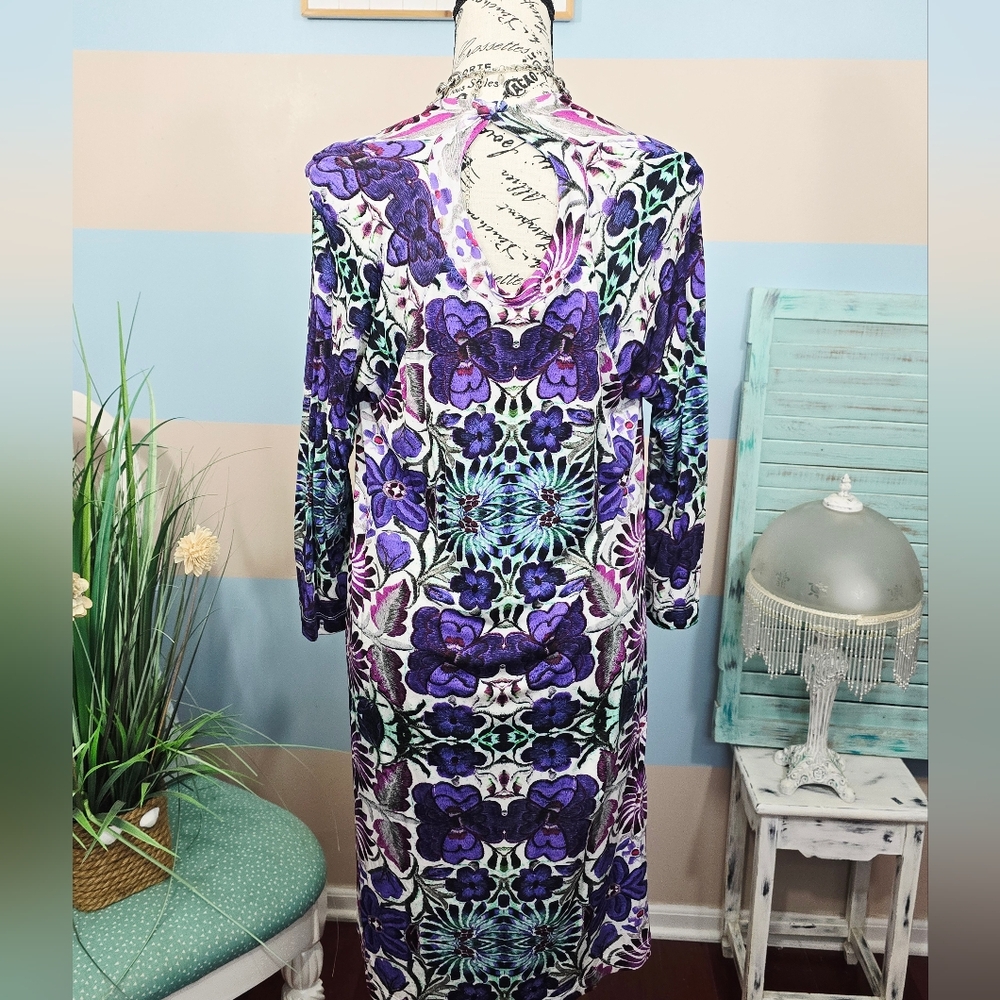 Free People Hi-Low Floral Multicolor Mini Dress - Picture 5 of 10